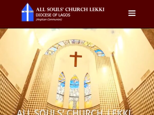 Ogenna Odebeatu Designed All Soul's church Lekki website Featured Image