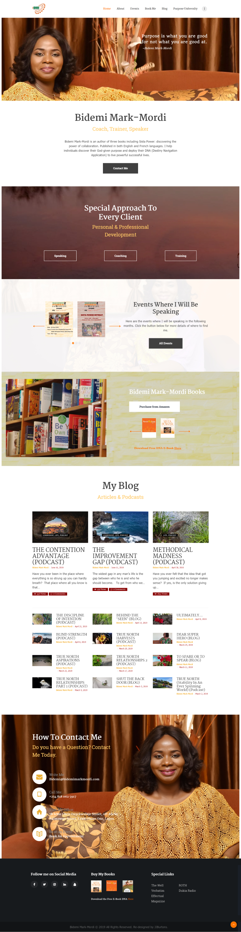 Ogenna Odebeatu Designed BMM website