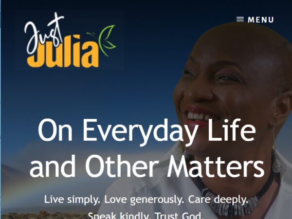 Ogenna Odebeatu Designed Just Julia website Featured Image