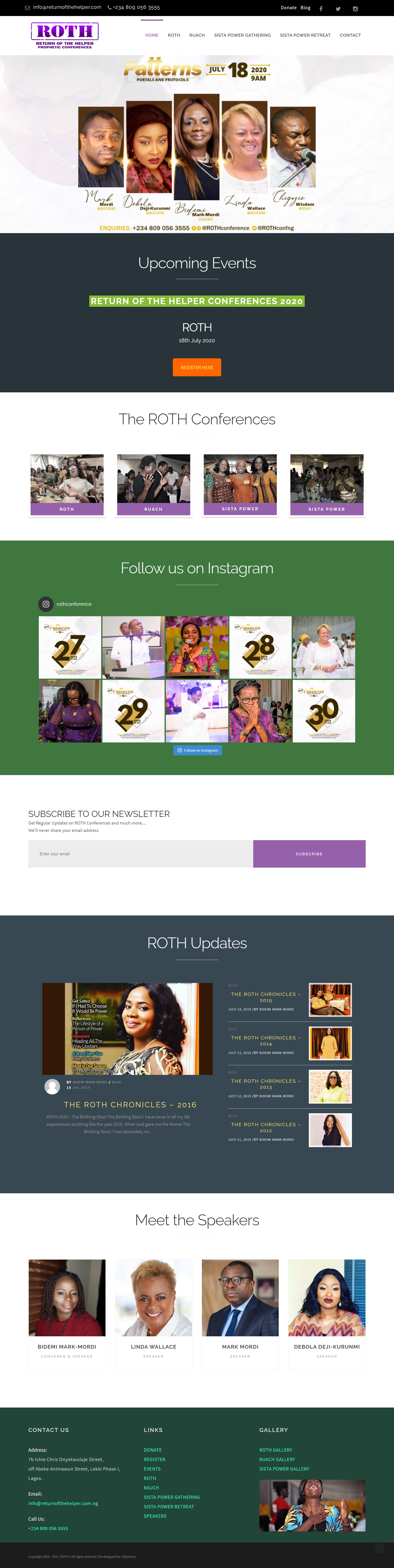 Ogenna Odebeatu Designed ROTH website