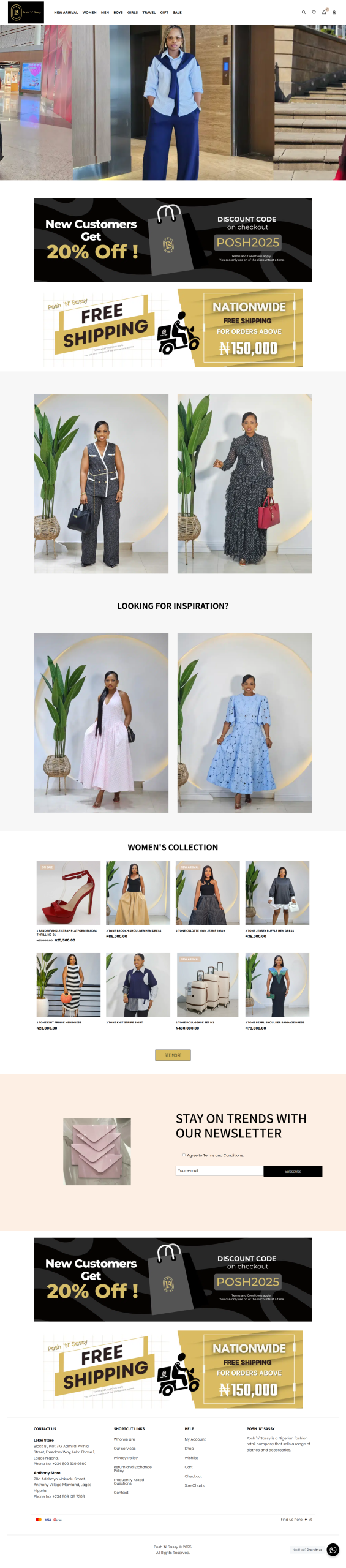 Posh N Sassy - Site Image